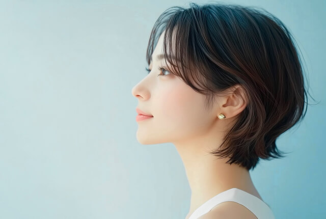 鼻筋が綺麗な女性